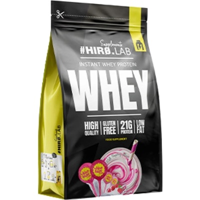 Hiro.Lab Instant Whey Protein | High Quality Whey Concentrate [750 грама] Млечна малина с близалка