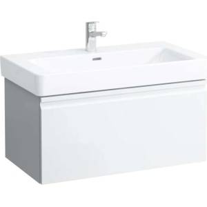 Laufen Pro S - Шкаф за мивка, 81x45x39 см, 1 чекмедже, бял гланц H4835010964751 (H4835010964751)