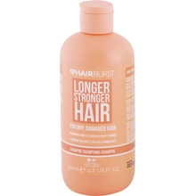 Hairburst Longer Stronger Hair Dry Damaged Hair šampón figový a vanilkový 350 ml