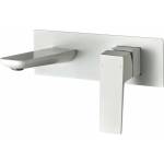 Inter Ceramic Elinor едноръкохватков вграден смесител за мивка, матово бял, с вградено тяло (8110191MW)