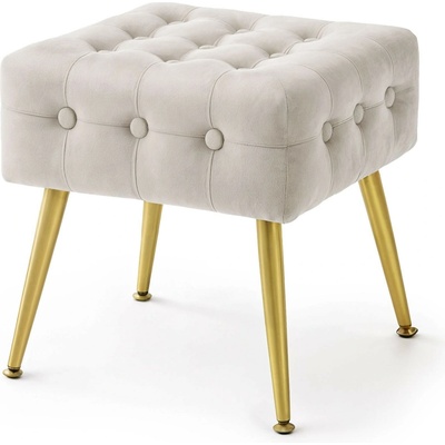 Ak furniture Taburet Quadra béžový