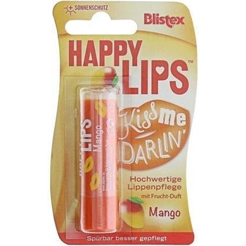 Blistex Happy Lips balzám na rty s ovocnou příchutí mango (Kiss Me Darlin) 3,7 gBlistex Happy Lips Lip Balm Mango 3,7 g