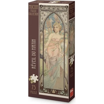Dino - Puzzle Alfonz Mucha: Waking up in the morning panoramic - 40 - 99 piese