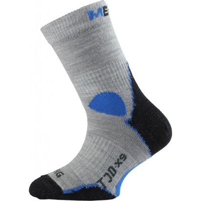 Lasting TJD 800 šedá merino ponožka junior slabší