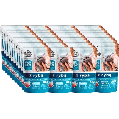 Frendi kúsky v jemnej omáčke s rybami pre mačky 40x100 g