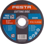 FESTA Режещ диск festa за метал и inox 125 × 1 × 22, 2 мм (22225fe)