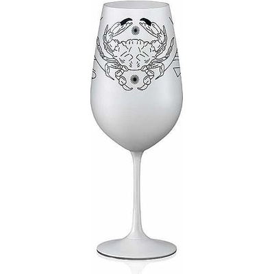 Crystalex sklenice Zvěrokruhy Rak bílá 550 ml