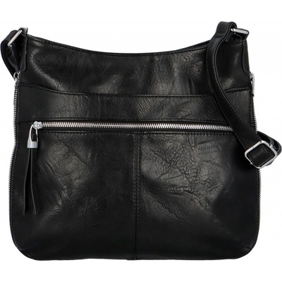 Stylová dámská koženková crossbody kabelka Folomija černá