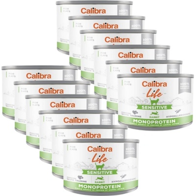 Calibra Cat Life Sensitive Rabbit 12 x 200 g