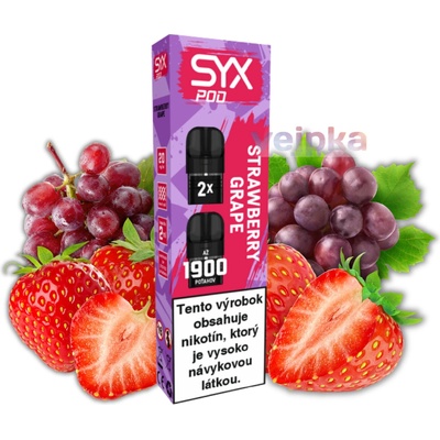 SYX Bar Strawberry Grape 20 mg POD 2ks