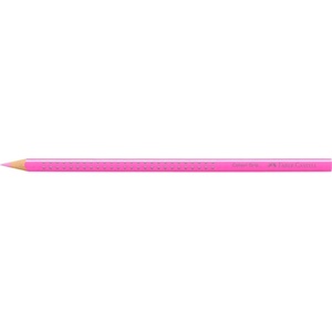 Faber-Castell Grip триъгълен неоново розов цветен молив FC112414 (FC112414)