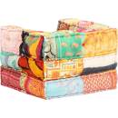 Greatstore Modulární pouf patchwork textil