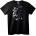 NOONEBRAND Тениска Нов Ден Пеперуди - 2XL, Black