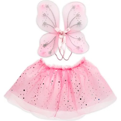 Pippi Комплект Micki - розова пола и криле със звездички (230601)