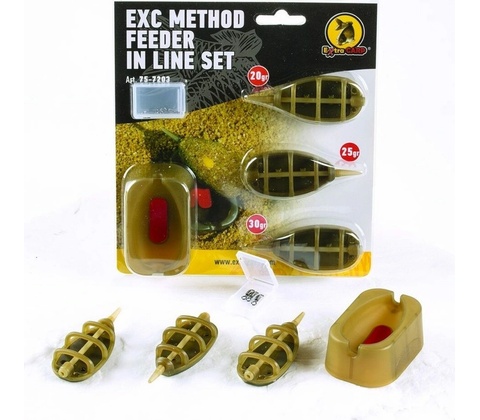 Extra Carp Method Feeder Set 20,30,40g + formička