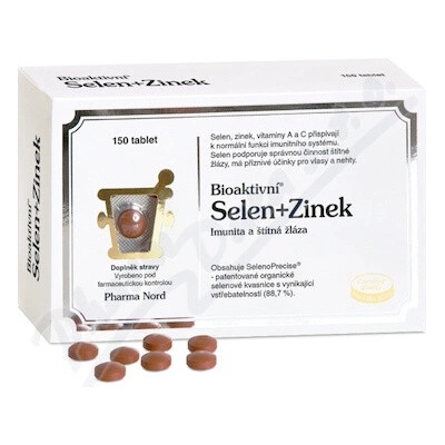 Pharma Nord Bioaktivní Selen+Zinek 150 tabliet