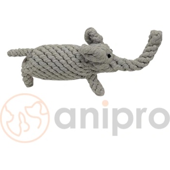 Anipro Play - Въжена играчка за кучета под формата на слон, 25 см. 120 гр