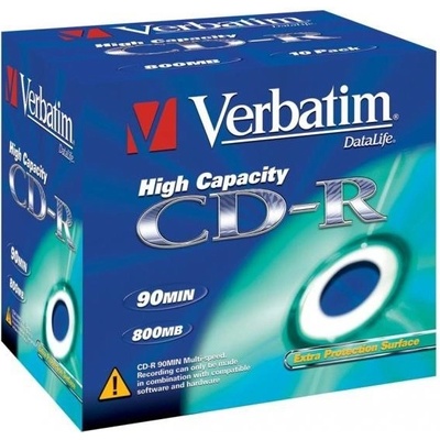 Verbatim CD-R 800MB 40x, AZO, jewel box, 10ks (43428) – Zboží Mobilmania