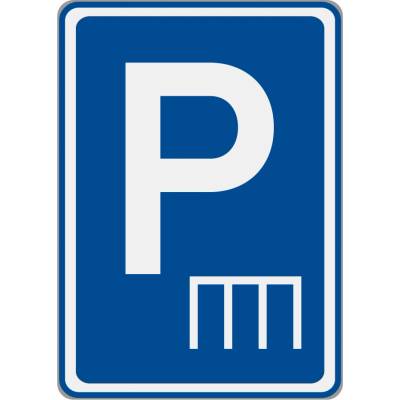 Dopravní značka IP12 Situace stání na parkovišti kolmo
