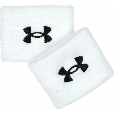Čelenky Under Armour Performance Wristbands - white/black