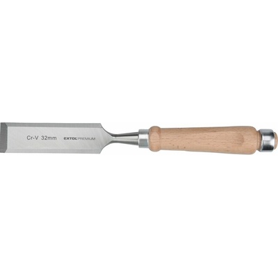 EXTOL PREMIUM 8812332 dláto 32mm s kvalitní bukovou rukojetí, délka 280mm, CrV