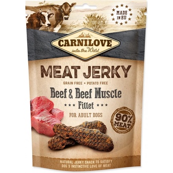 Carnilove Jerky hovädzie so svalovinou plátky 100 g