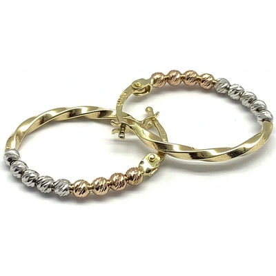 Jan Kos jewellery zlaté kruhové náušnice 59629798