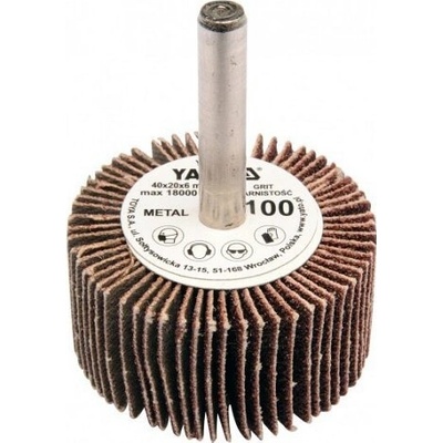 Yato Kotouč lamelový radiální 40x20 P-150 s hřídelí 6 mm