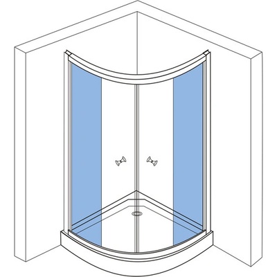Aqualine Sklo pro BTR803, pevná část NDBTR803-02 – Zboží Dáma