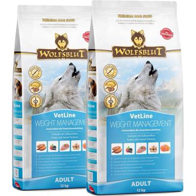 Wolfsblut VetLine Управление на теглото 2 x 12 кг