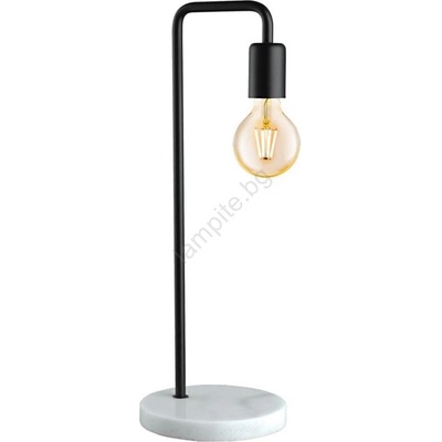 EGLO 55034 - LED настолна лампа 1xE27/4W/230V черна/мраморен декор (EG55034)