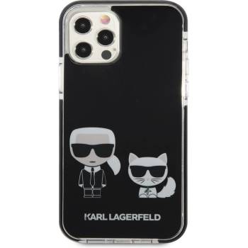 Image 1 of KARL LAGERFELD Гръб Karl Lagerfeld TPE Karl and Choupette Case за iPhone 12/12 Pro - Черен