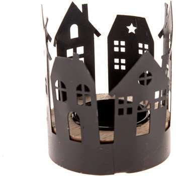 Dakls Метален свещник с коледен мотив Houses - Dakls (GN121)