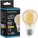 Mexen Vintis LED филаментна крушка E27, A60, 6W, Топла - 2200K, 600 lm, кехлибар - L150-E27-0622-50 (L150-E27-0622-50)