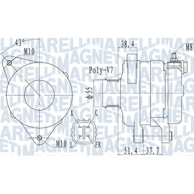 Generátor MAGNETI MARELLI 063732121010