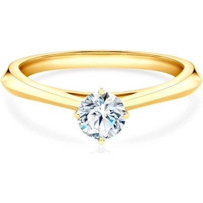 Savicki Zásnubný prsteň The Light žlté zlato laboratórny diamant DL R2 2 LAB Z