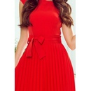 Numoco dámske plisované šaty Lila 311-1 červené