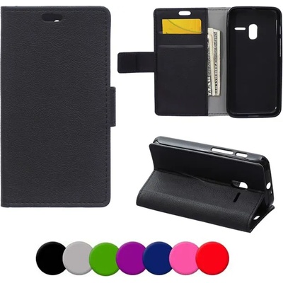 Alcatel One Touch Pixi 3 4 Magnetic Wallet Кожен Калъф и Стилус