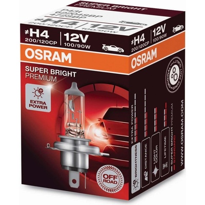 Osram Super Bright Premium H4 P43t 12V 100/90W