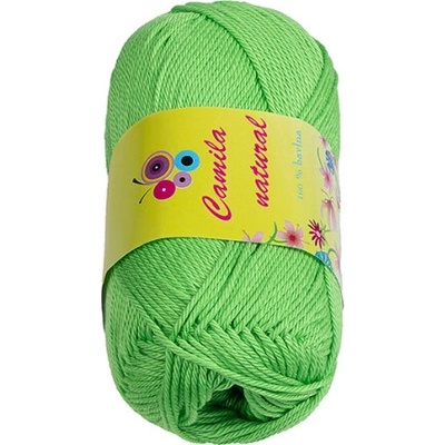 Bellatex Příze CAMILA natural 50g / 125 m Zelená