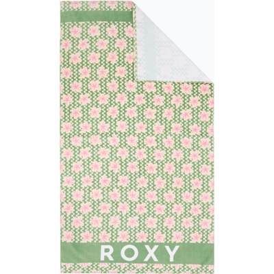Roxy Студена вода Печатана плажна кърпа босилек парти вълни yw