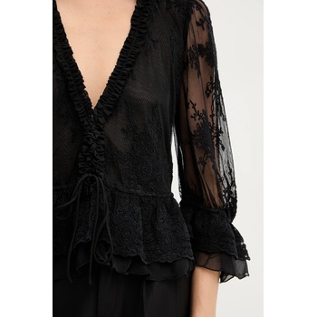 Bardot Риза Bardot дамска в черно със стандартна кройка 60028TB1 (60028TB1)