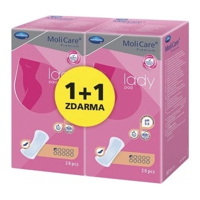 MoliCare Lady 0,5 kapky 2 x 28 ks – Zbozi.Blesk.cz