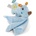 NICI Мека играчка с муселинова кърпичка 3D Nici - Носорогът Мануфи, 13 cm (48038)