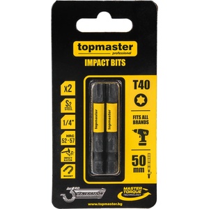 Topmaster Professional НАКРАЙНИЦИ УДАРНИ 50мм tx40 2бр tmp (338741)