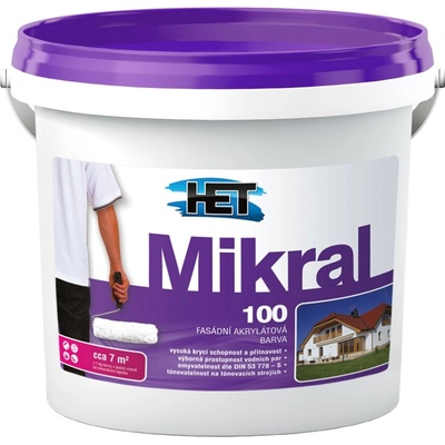 HET Mikral 100 fasádní barva 1kg – Zbozi.Blesk.cz