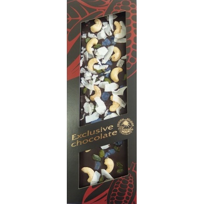 T-severka exclusive čokoláda kešu, pistácie, fialky, kokos horká 130 g