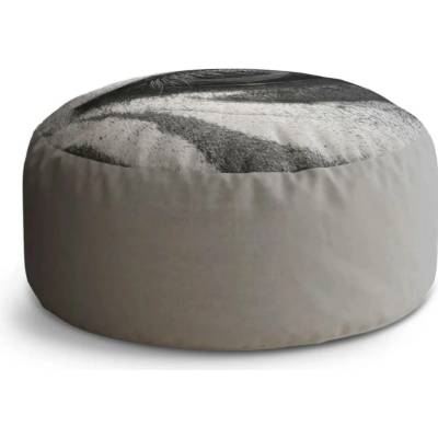 Sablio Taburet Circle Oko zebry: 38x48 cm