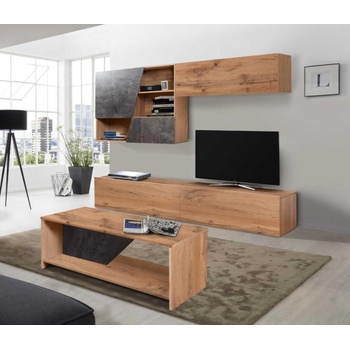 Холна секция Luxus дъб вотан и dark concrete