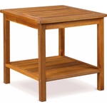 Casaria Washington 101732 Odkladací stolík, akáciové drevo 45x45x45cm